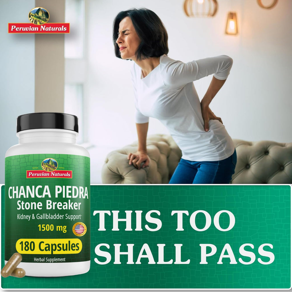 Peruvian Naturals Chanca Piedra Stone Breaker – 180 Capsules