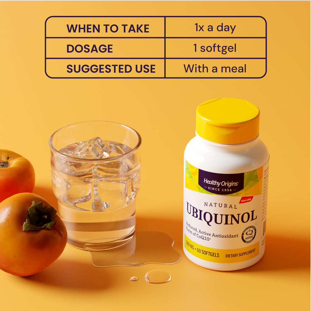 Healthy Origins Ubiquinol 300 mg Softgels – Active CoQ10 for Heart Health & Antioxidant Support