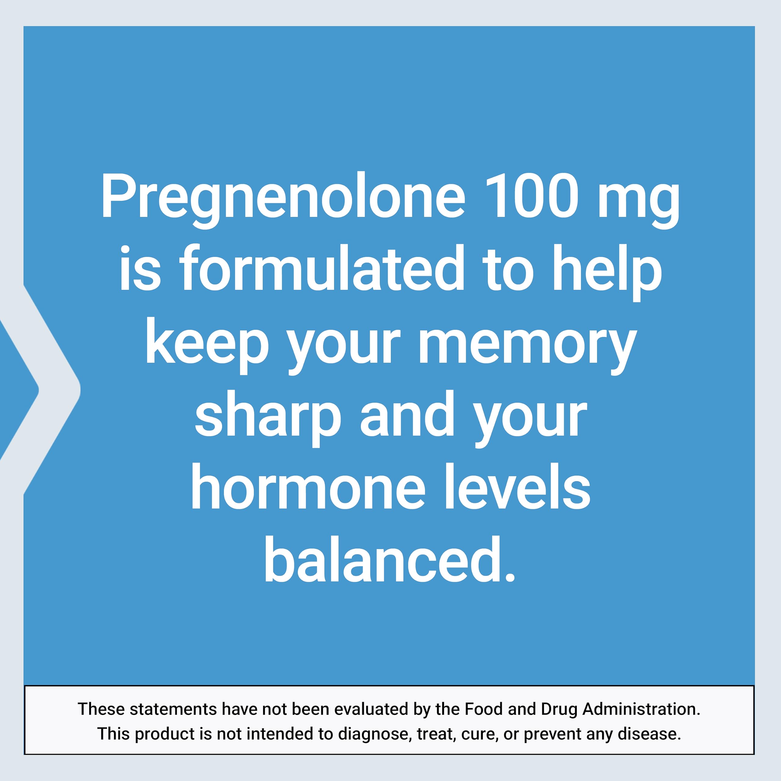 Life Extension Pregnenolone 100 mg - Hormone Balance & Cognitive Health