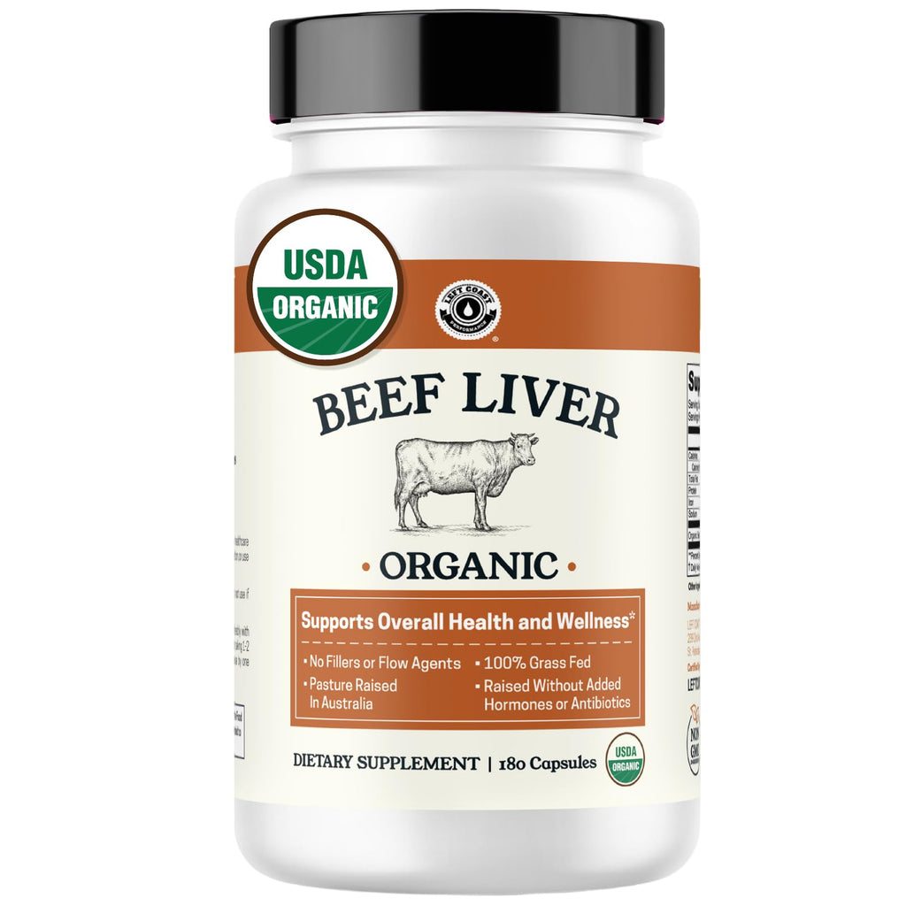USDA Organic Beef Liver Capsules – Grass-Fed & Pasture-Raised in Australia | 180 Capsules
