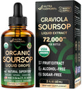 USDA Organic Graviola Soursop Bitters Liquid – Digestive Detox & Immune Support | 2 Fl Oz | Made in USA
