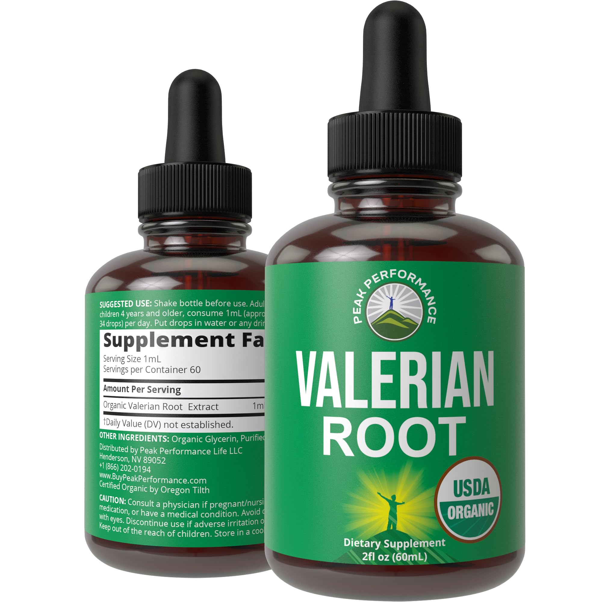 USDA Organic Valerian Root Drops – Vegan Sleep Tincture, Gluten Free, Zero Sugar