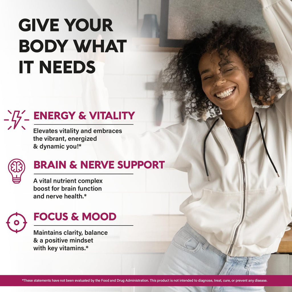 USDA Organic Vitamin B-Complex B5 Pantothenic Acid | B12 Methylcobalamin | B1 Thiamine | B6 Pyridoxine | B7 Biotin | B9 Folic | B3 Niacinamide - B Complex Liquid Drops, Made in USA Supplement, 4fl oz