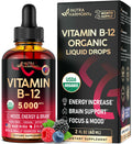 USDA Organic Vitamin B12 Sublingual Drops 5000 mcg – Vegan Methylcobalamin