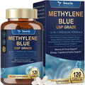 USP Methylene Blue Pharmaceutical Grade 13-in-1 Brain Formula with Vitamin C Ester, Bacopa, Phosphatidylserine, Omega-3 - 120 Count
