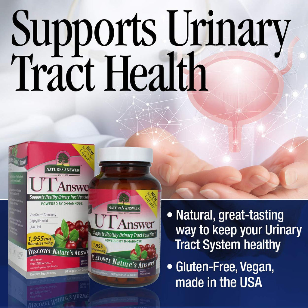 Nature's Answer UT Answer with D-Mannose 1955mg - 90-Count | Urinary Tract & Bladder Support