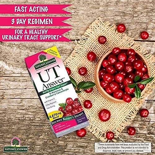 Nature's Answer UT Answer with D-Mannose 1955mg - 90-Count | Urinary Tract & Bladder Support