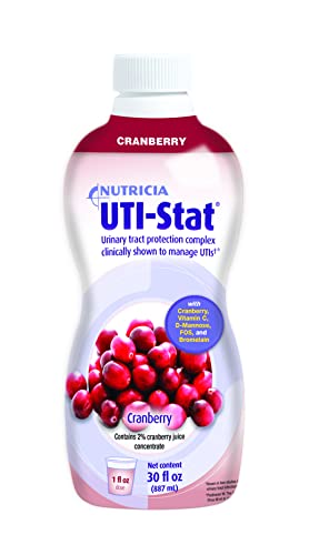UTI-STAT Nutricia Medical Food – Cranberry Flavor, 30 oz Bottle (Case of 4) for Urinary Tract Health