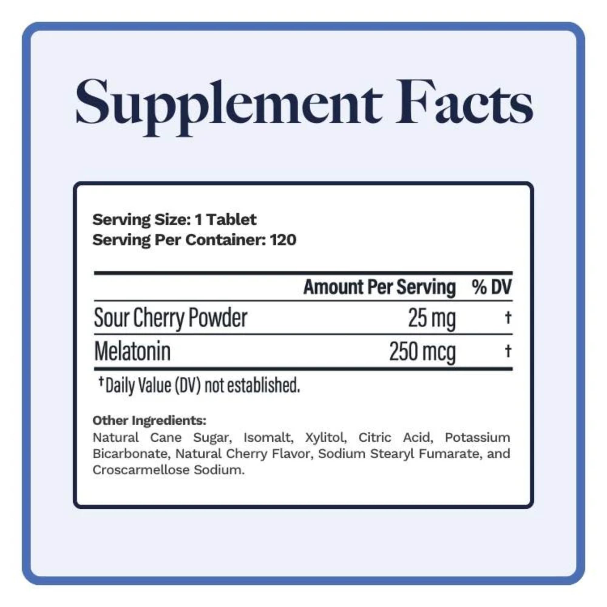 Utzy Naturals Micro Melatonin 250mcg | Natural Cherry | 120 Tabs