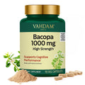 VAHDAM Bacopa Monnieri 1000mg Capsules – Cognitive Support, High Strength (90 Veg)