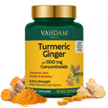 VAHDAM Turmeric Ginger 1900mg – 1500mg Curcuminoids | Joint Health & Mobility | 90 Capsules