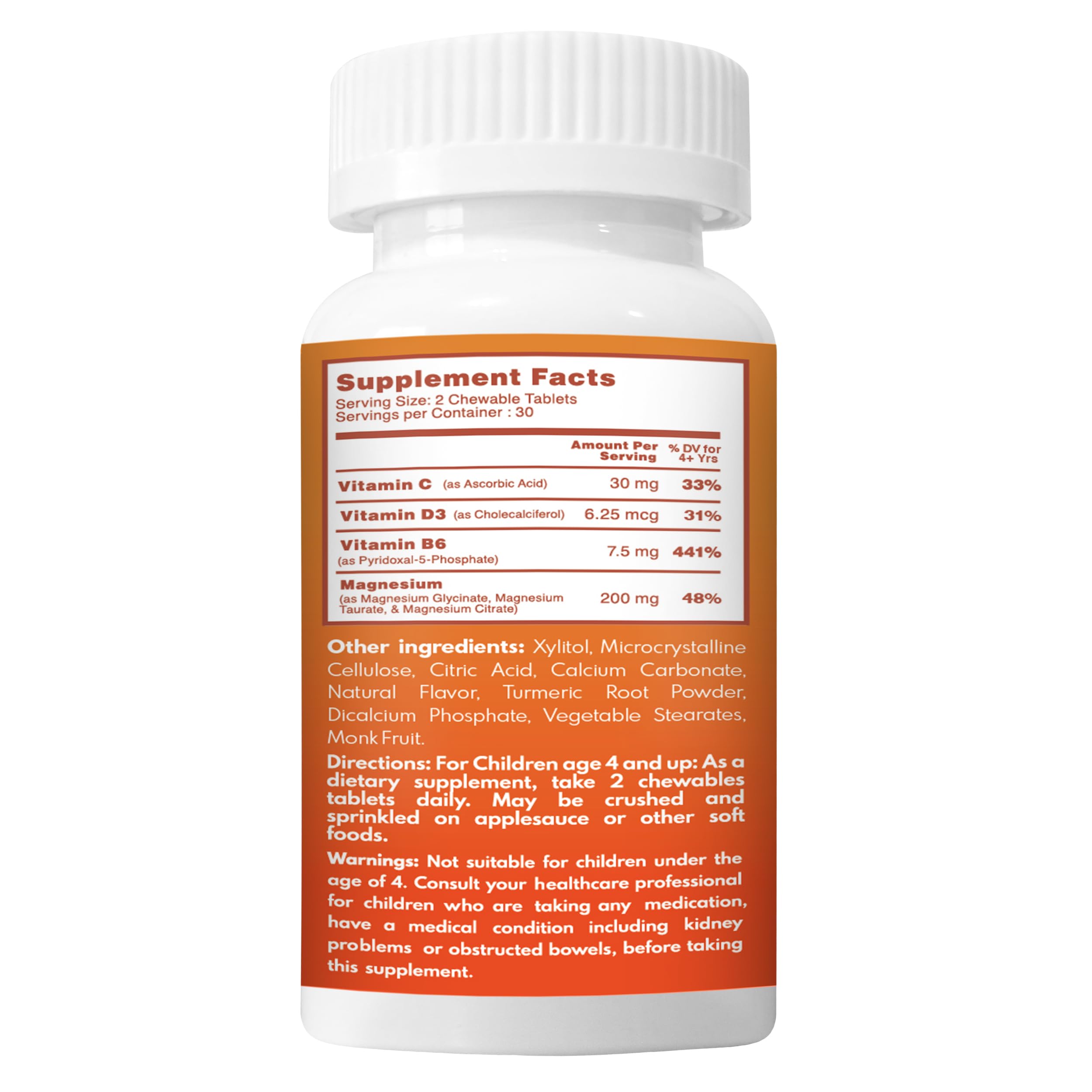 VAL Kids Magnesium | Calm & Focus Formula – 100mg Mg, Sugar-Free