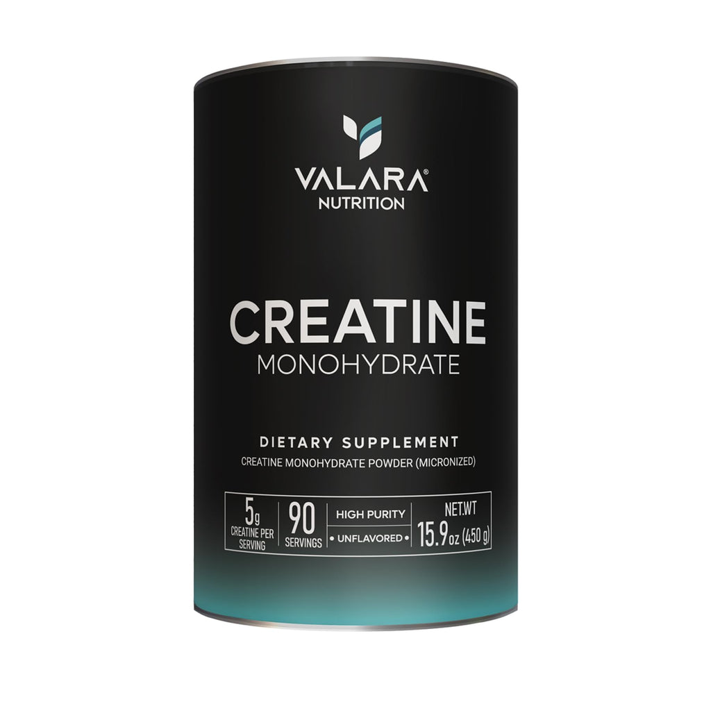 Valara Creatine Monohydrate Micronized Powder 450g | 90 Servings | 5000 mg per Serving (5 g) Unflavored, Vegan & Keto Friendly