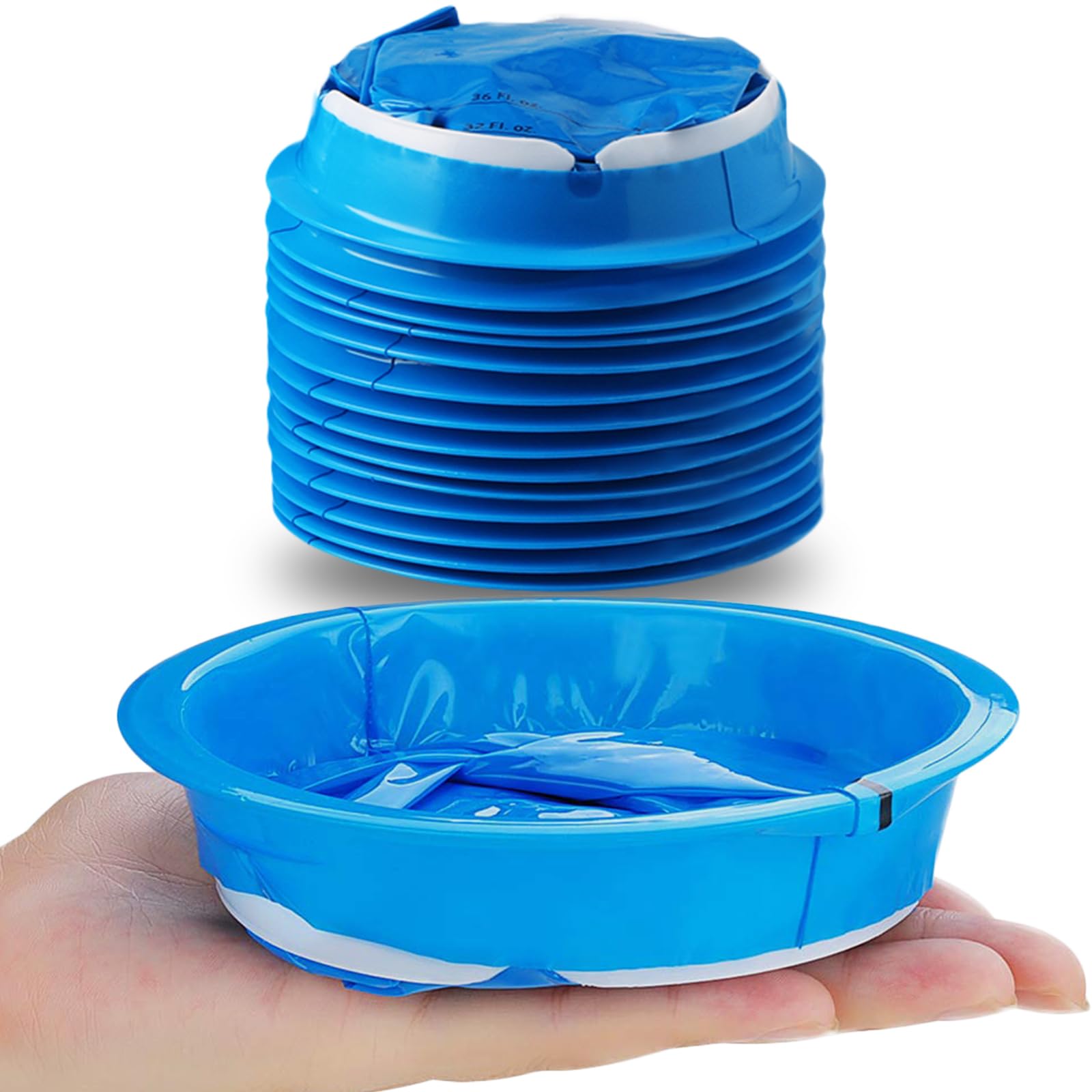 Valchoose 14-Pack Thick Vomit Bags 1000ml Blue – Hospital-Grade, Leak-Resistant