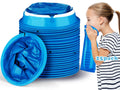 Valchoose 25 Pack Kids Throw Up Bags 800ml - No-Leak, Hospital-Grade (Blue)