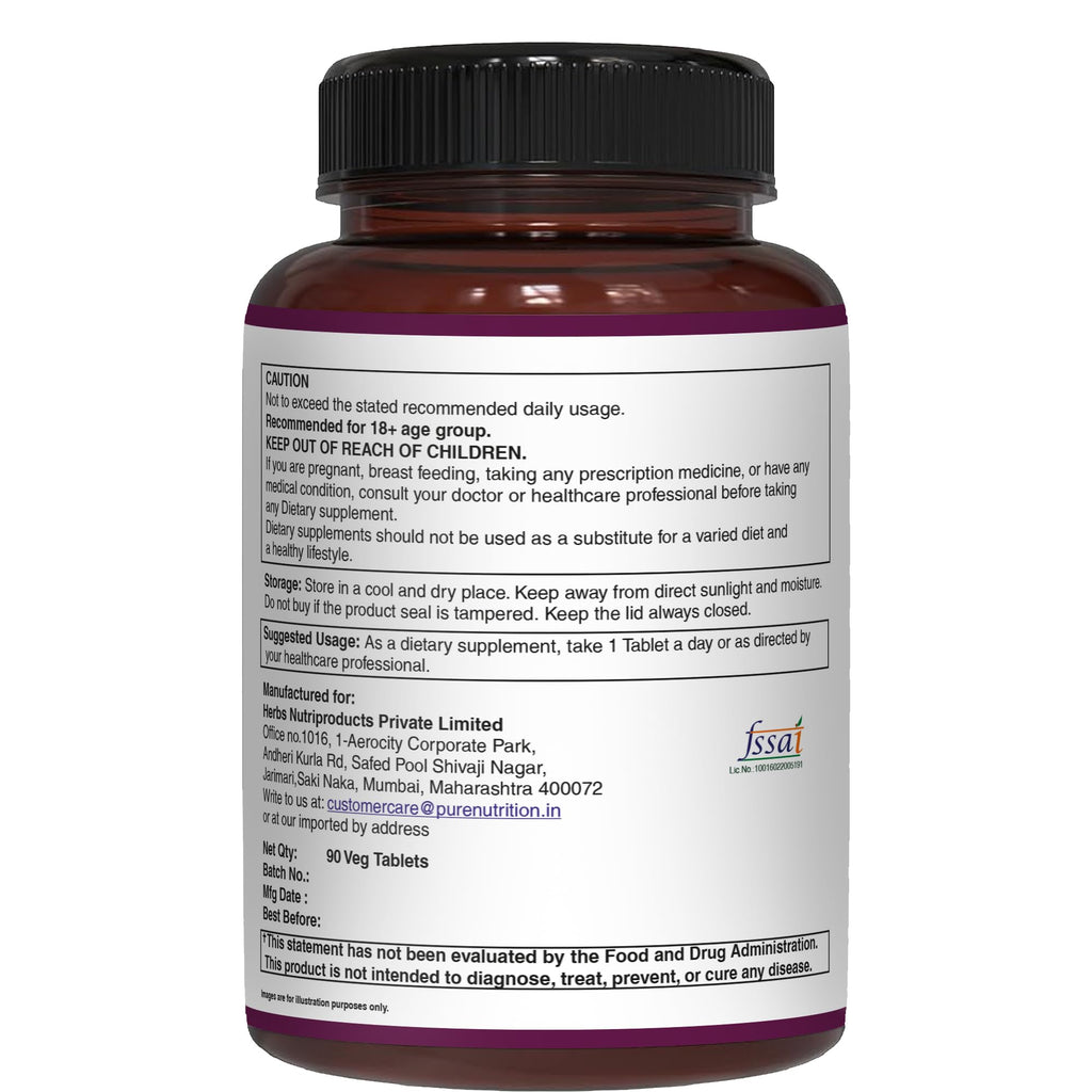Pure Nutrition Melatonin 5mg with Valeriana wallichii – 90 Tabs | Non-Addictive Sleep Support