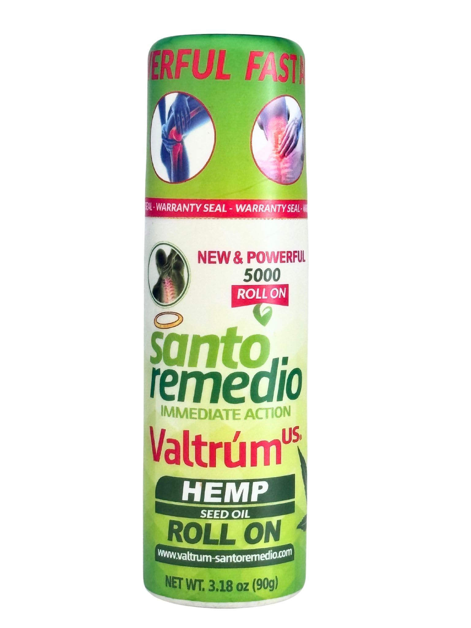 Valtrum Santo Remedio® - with Hemp Seed Oil, Fast and Effective Relief. External use with Powerful Action, Whose Effects are perceived Within 40 Seconds of Being Used.