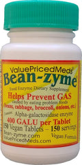 Bean-Zyme Extra Strength Gas Relief 400 GALU | ValuePricedMeds Vegan Digestive Enzyme