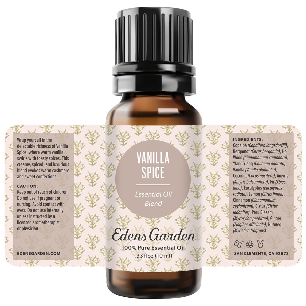 Edens Garden Vanilla Spice Essential Oil Blend – 100% Pure, Cozy Fall Aroma (10 ml)