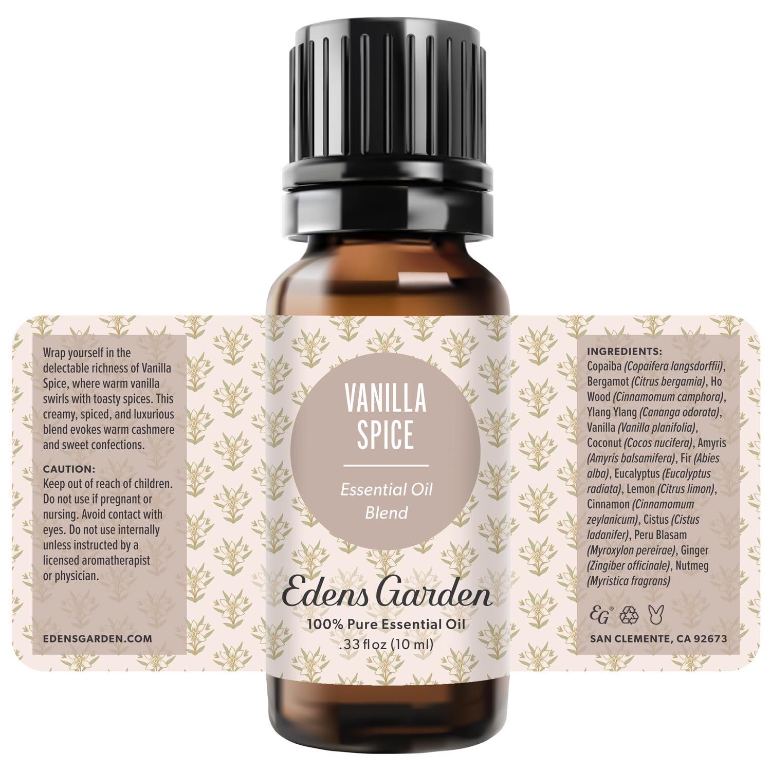 Edens Garden Vanilla Spice Essential Oil Blend – 100% Pure, Cozy Fall Aroma (10 ml)