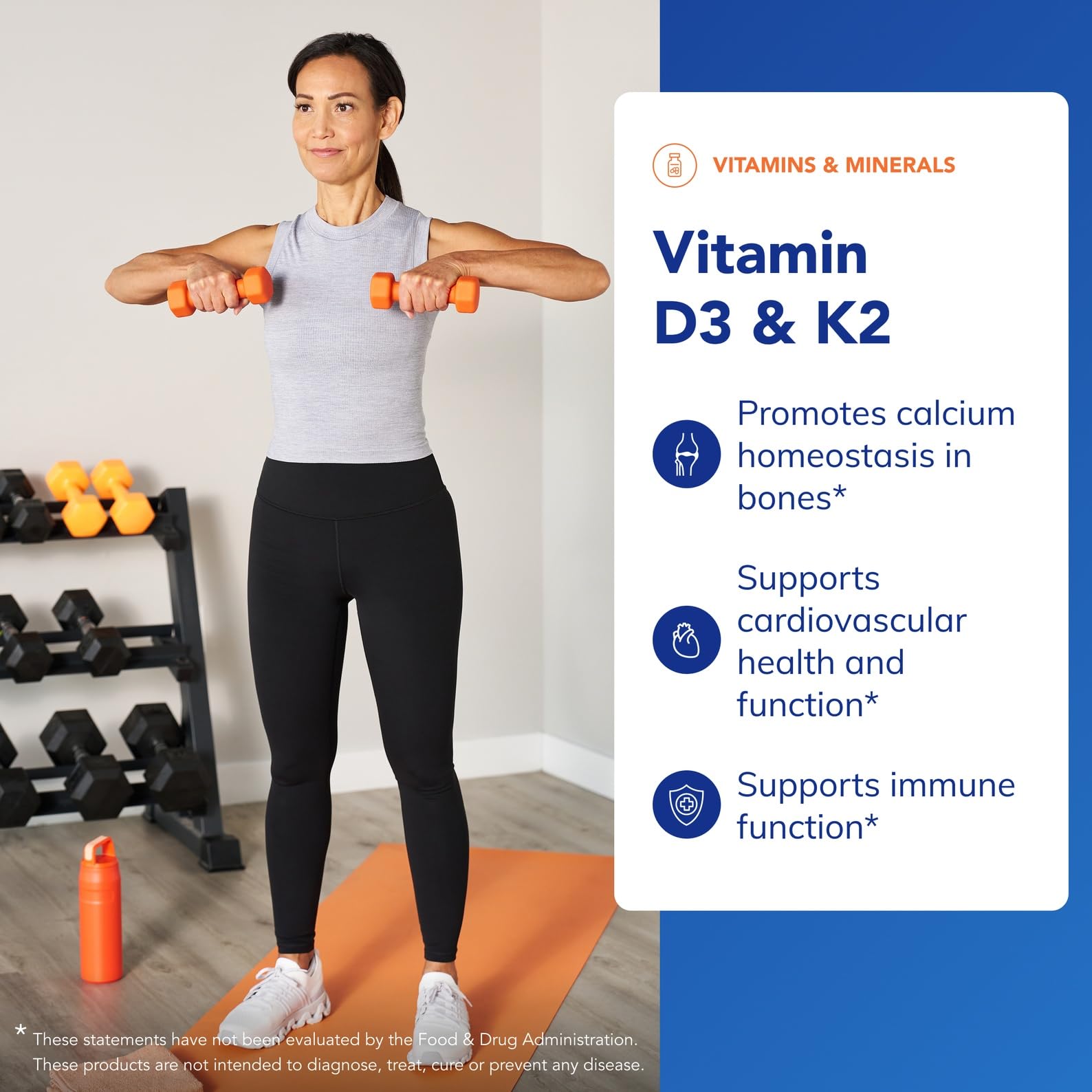 Vitamin D3 & K2 120 Capsules | Pure Encapsulations – Bone, Vascular & Immune Support (Gluten Free, Non-GMO)