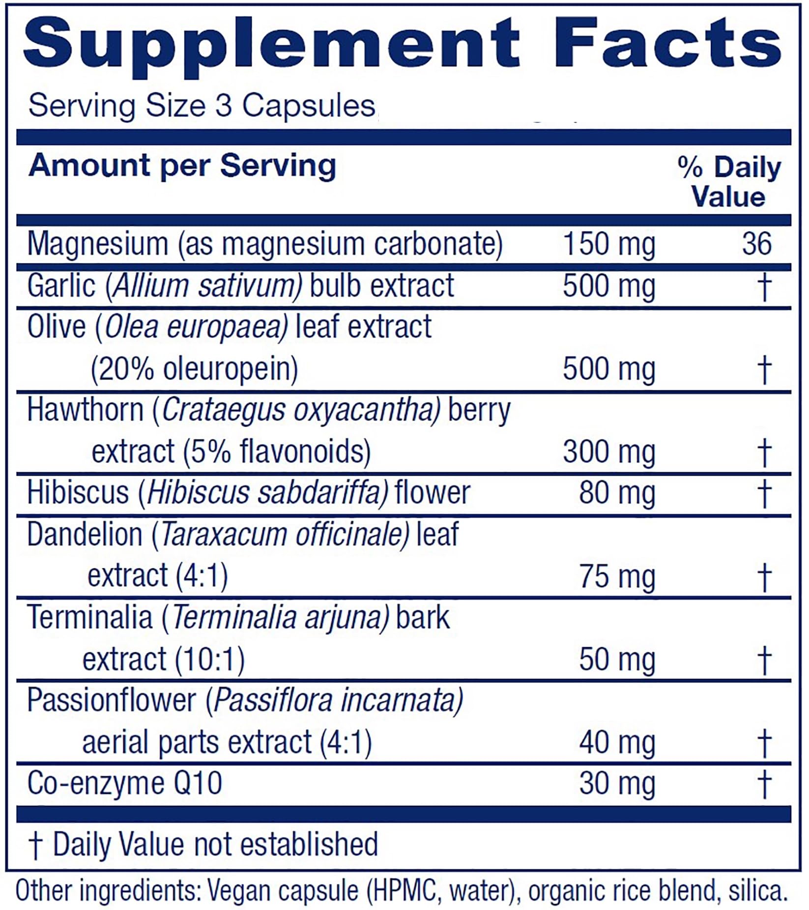Vitanica VasoBlend – Cardiovascular Support, Vegan/Vegetarian, 180 Capsules
