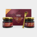 VASU Ayurveda Himalayan Shilajit Resin 400mg – Lab Tested Energy Booster (2-Pack)