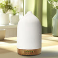 Vasysvi Essential Oil Diffuser Humidifier — Ceramic 100ml, 7-Color LED, Auto Shut-Off, 4 Timers