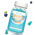 Vazatisi Biotin & Collagen Gummies with B12 – Hair, Skin & Nails, Sugar Free (Blueberry)