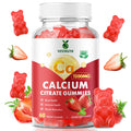 VCCHUYH Calcium Citrate Gummies 1200mg – Sugar Free Strawberry 60 Count | Bone, Muscle & Immune Support
