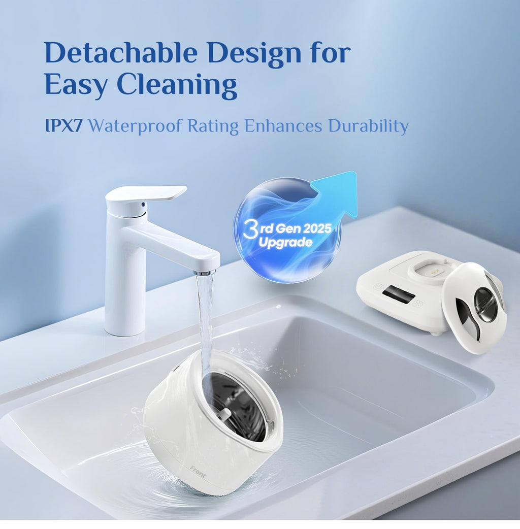 Vcyems Retainer Cleaner Machine | Ultrasonic Jewelry & Invisalign Cleaner 2025
