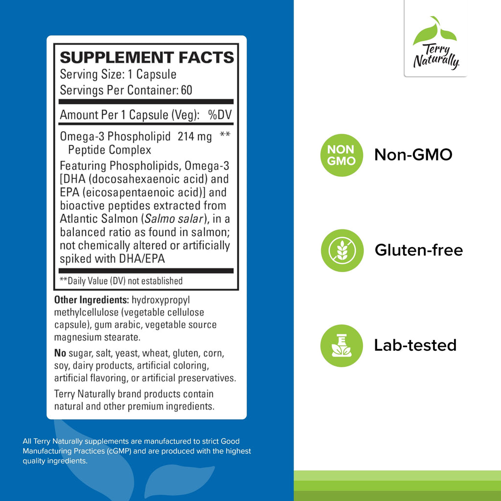 Terry Naturally Vectomega: Phospholipid Omega-3 EPA and DHA Capsules