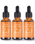 VEDA TINDA SCENT Sweet Orange Essential Oils Set – 3x 1 oz Bottles with Glass Droppers for Aromatherapy & DIY Skincare