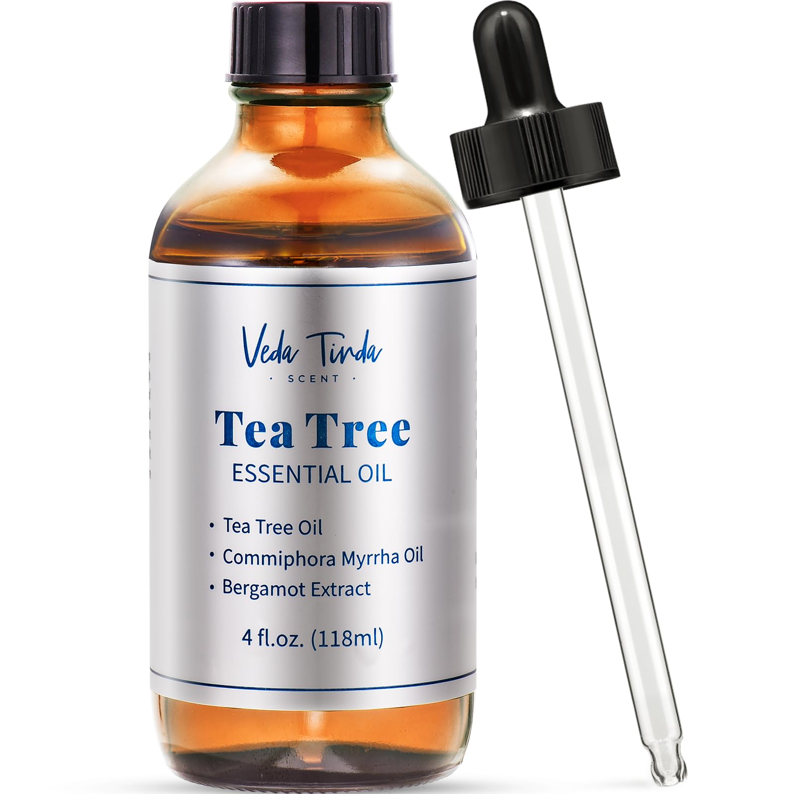 VTS Tea Tree Oil for Skin, Hair, Nails & Toenails — 4 Oz | VEDA TINDA SCENT