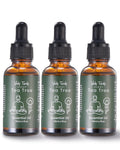 VEDA TINDA SCENT Tea Tree Oil with Dropper – 3x1oz for Diffuser & Skin/Hair Care