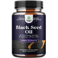 Vegan Black Seed Oil Capsules - Cold-Pressed Nigella Sativa | Hair Growth & Immune Support