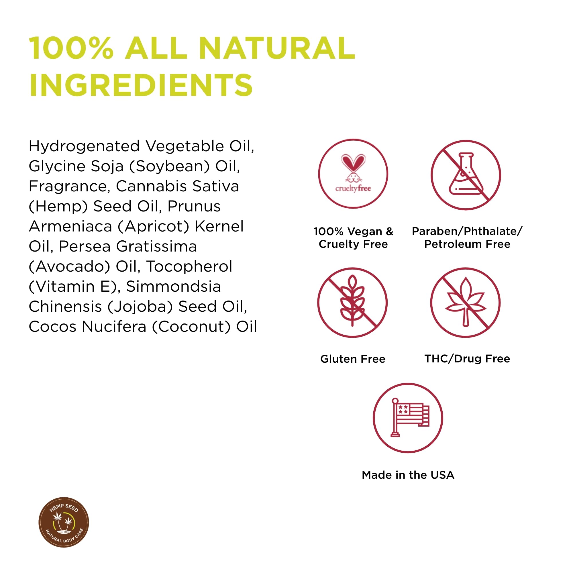 Hemp Seed 3-in-1 Massage Candle – Nag Champa, 6 oz | Vegan & Cruelty-Free
