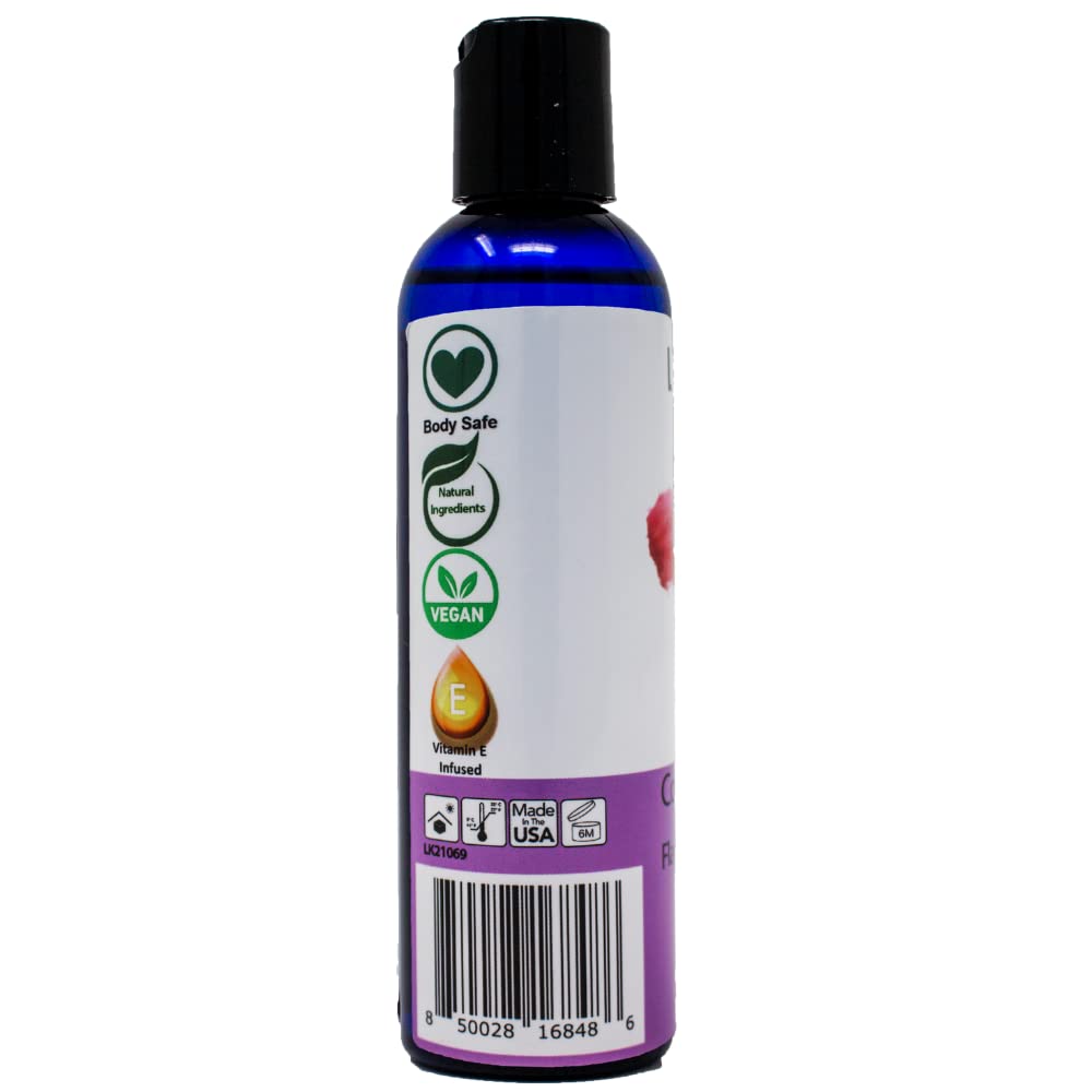 Cotton Candy Flavored Massage Oil with Vitamin E | Vegan Edible Body Massage Oil – 4 oz
