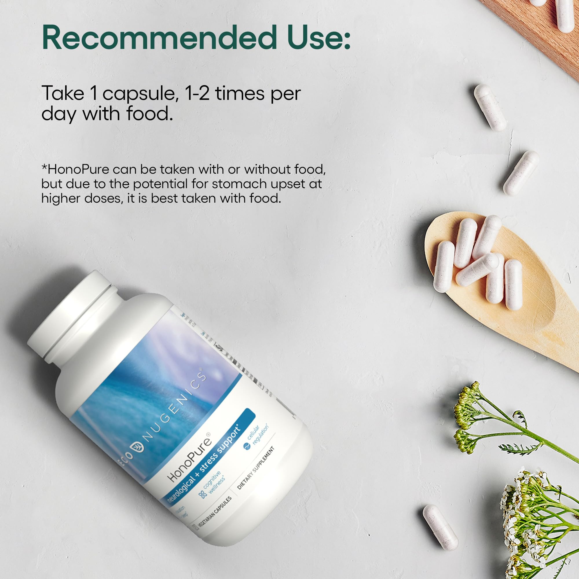 EcoNugenics HonoPure Magnolia Bark Extract – 98% Honokiol | Brain Function, Sleep & Mood Support