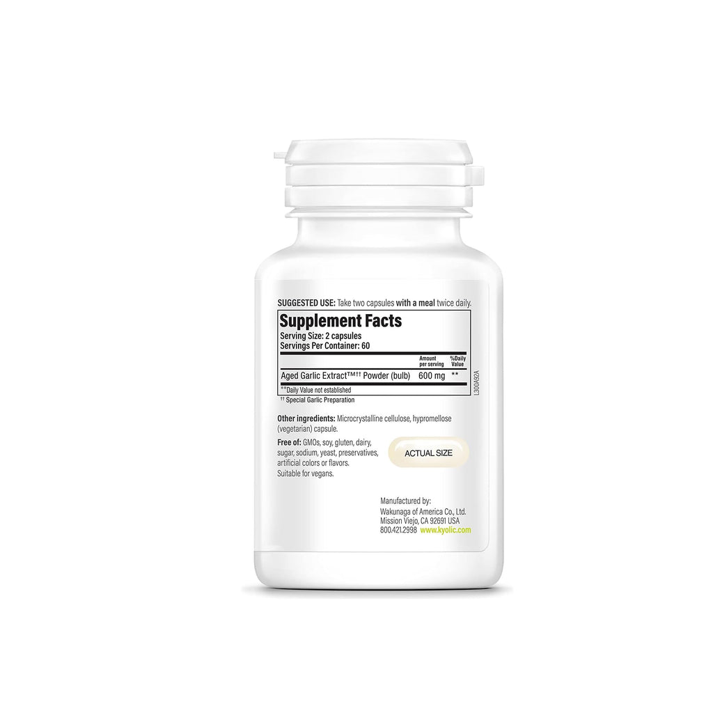 Kyolic Aged Garlic Extract Formula 300 – Cardiovascular Health, Vegan, 360 Capsules