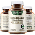 Vegan Labs Berberine HCL 1200MG with Organic Ceylon Cinnamon - 180 Vegan Capsules