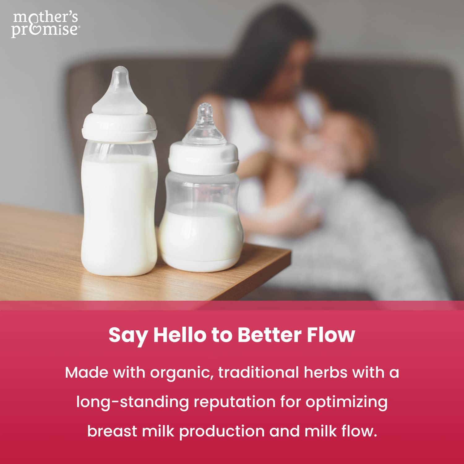 Mother's Promise Lactation Supplement Gummies for Breast Milk Production Increase | Postnatal Lactation Support for Breastfeeding, Nursing & Lactating with Fenugreek, Moringa & Milk Thistle | Vegan
