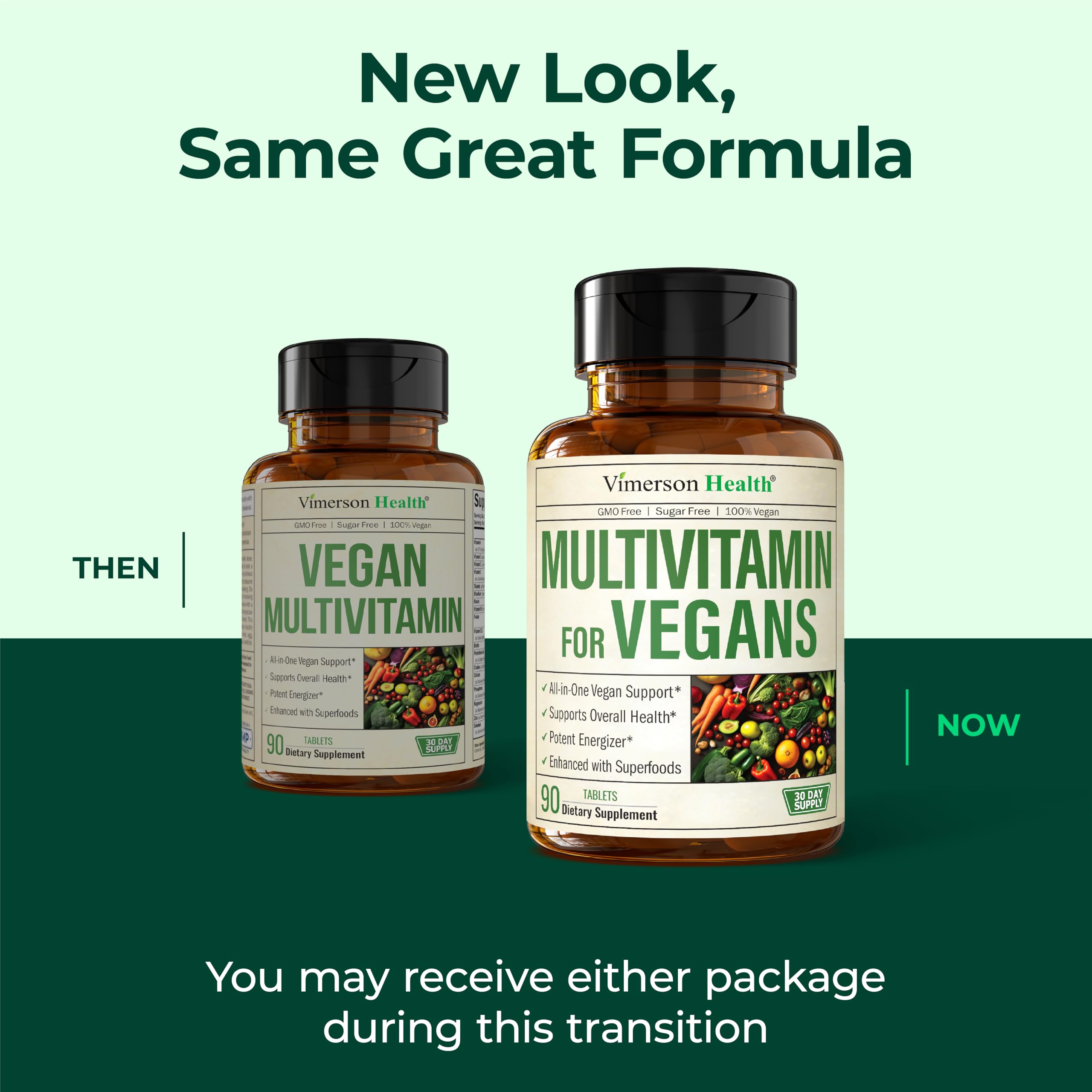 Vegan Multivitamin for Women & Men – 90 Tablets, 23 Essential Nutrients