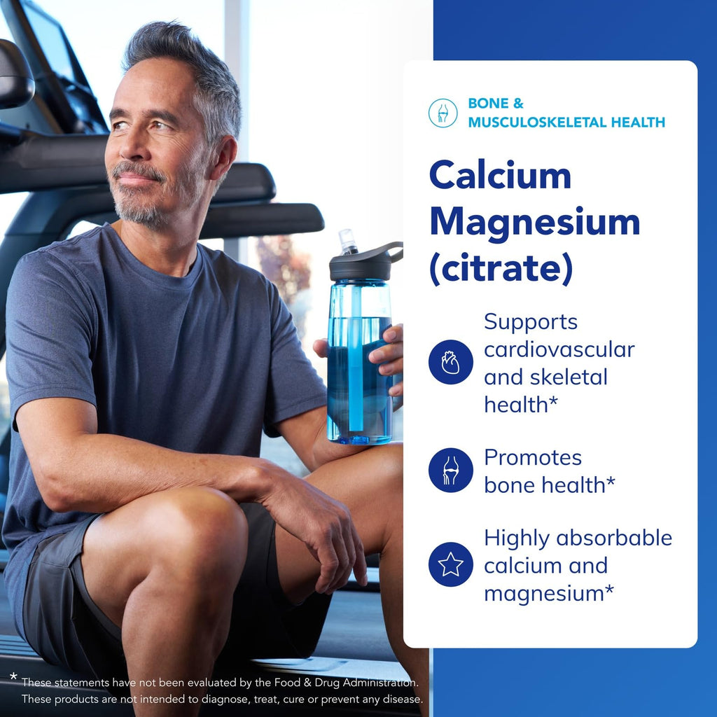 Pure Encapsulations Calcium Magnesium Citrate 240g/240g — Bone Health, Vegan & Non-GMO