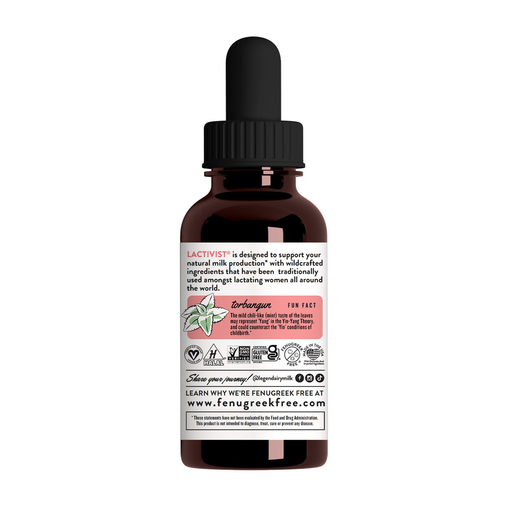 Legendairy Milk Lactivist Drops – Organic Torbangun Lactation Support, Alcohol Free, Made in USA