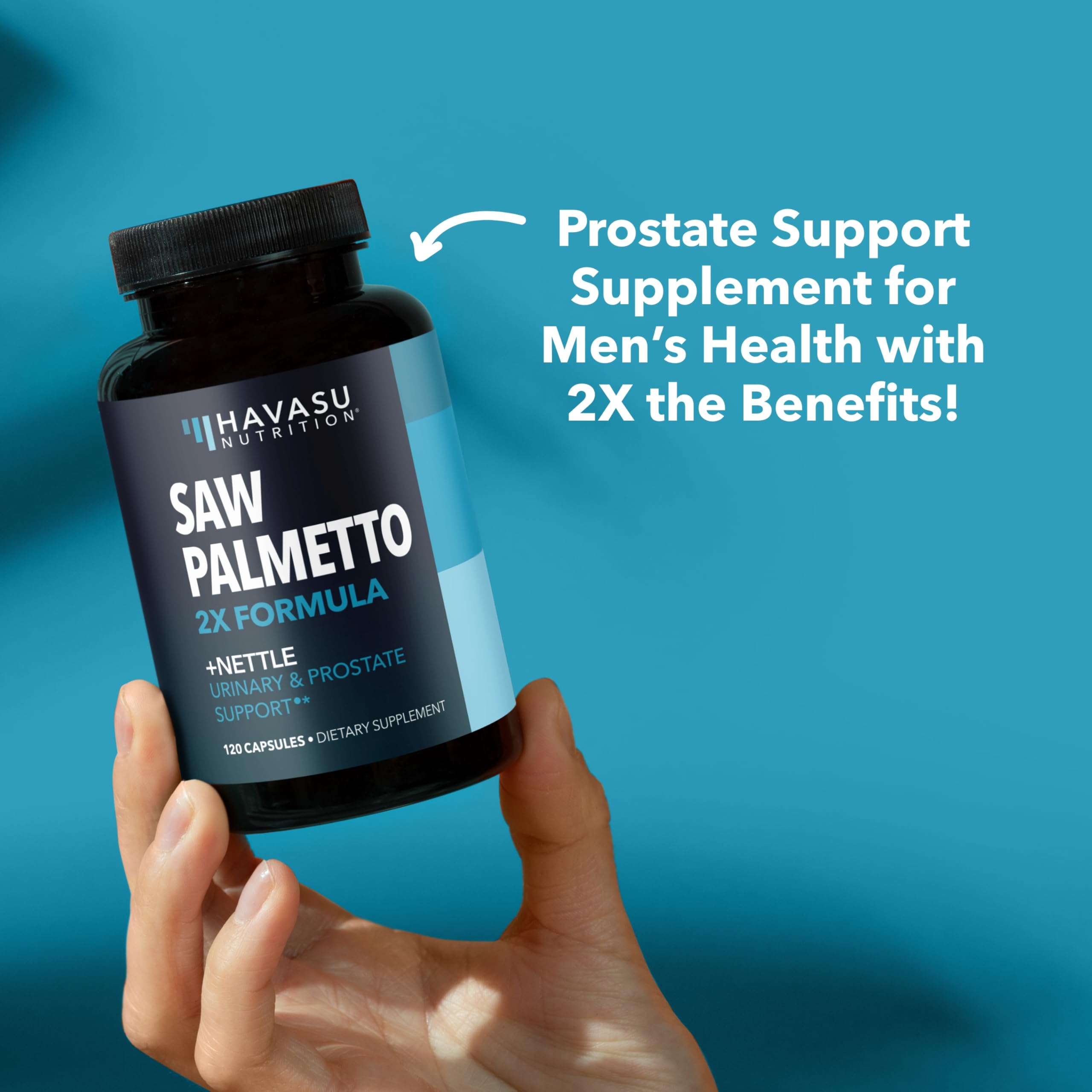 Saw Palmetto with Stinging Nettle - 2X Prostate Support (120 Count)