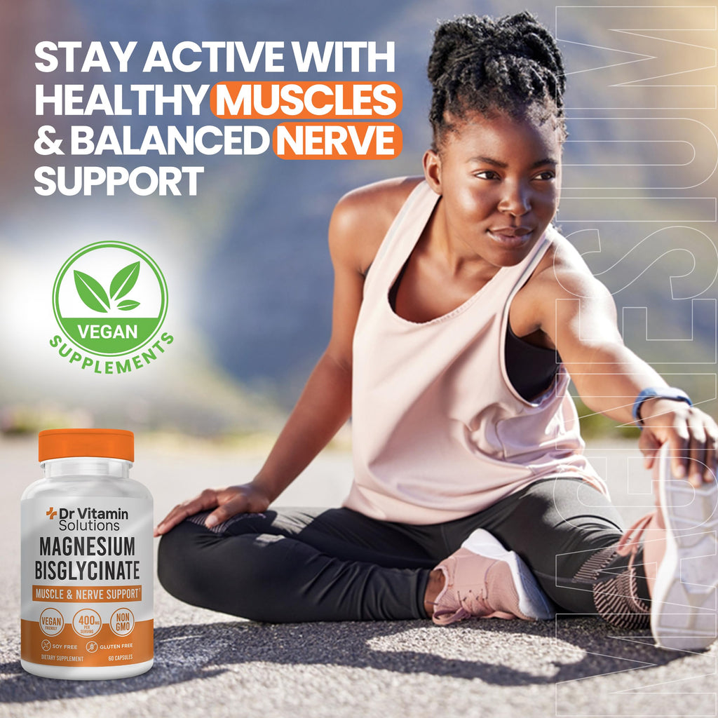 Magnesium Bisglycinate 400mg | Albion Chelated Magnesium Glycinate | DR Vitamin Solutions
