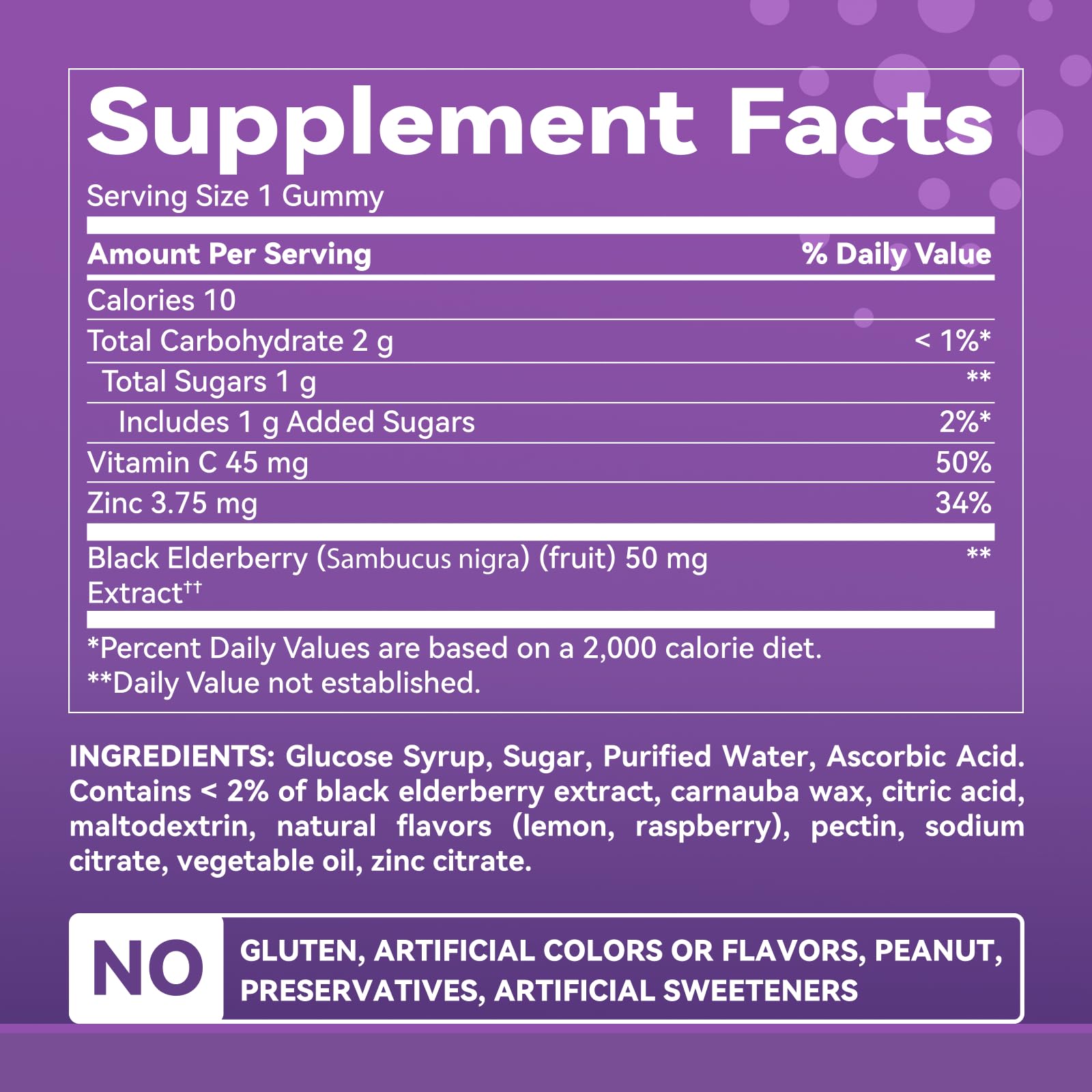 Inner Brightness Elderberry Gummies for Adults – 60 Count | Immune Support with Vitamin C & Zinc | Vegan, Non-GMO, Gluten-Free | 2-Month Supply