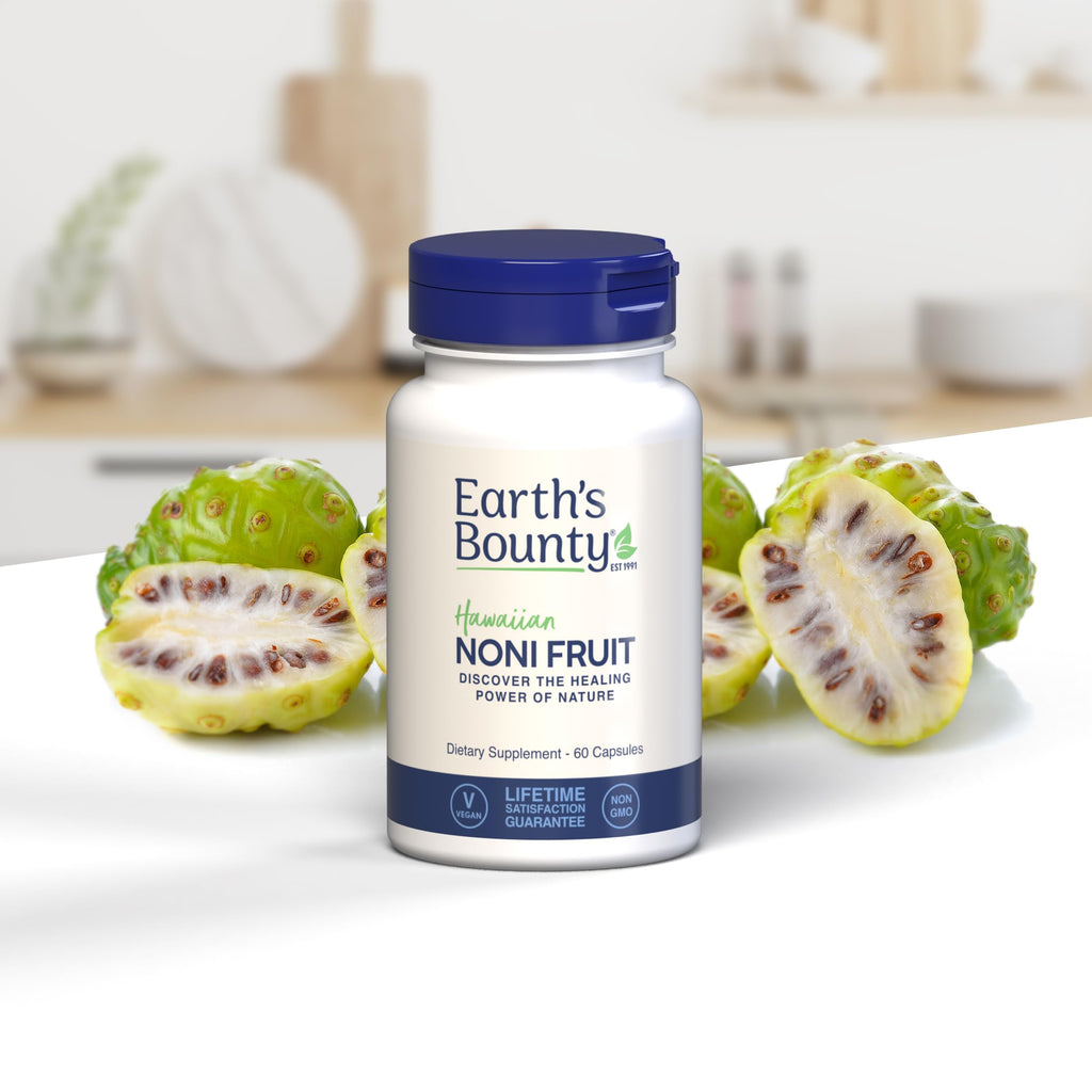 Earth's Bounty Hawaiian Noni Capsules | 60 Veggie Caps | Immune & Joint Health