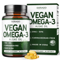 Vegan Omega 3 Algae Oil - 60 Softgels | Plant-Based DHA & EPA | USA Made